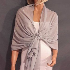 Chiffon pull thru wrap